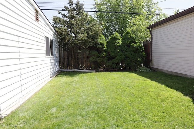 view of green lawn