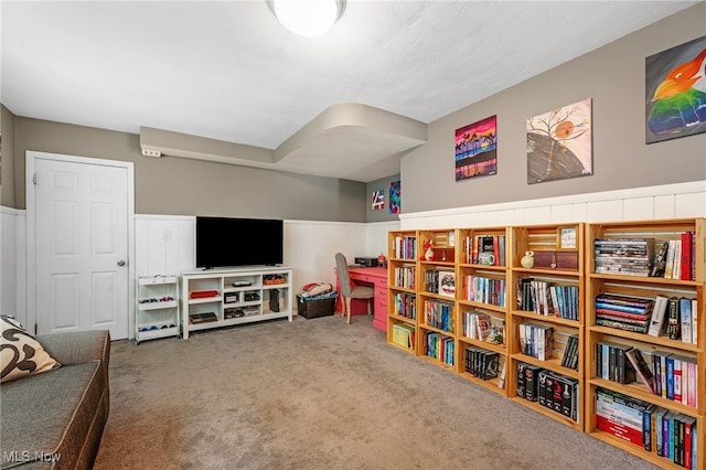 21494 Mastick Rd, Fairview Park, OH 44126 - living area with carpet floors and wainscoting