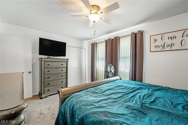 21494 Mastick Rd, Fairview Park, OH 44126 - bedroom with carpet floors, ceiling fan, and a closet