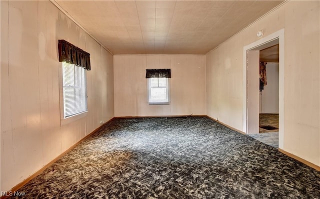 8055 Dolphin St SW, Bolivar, OH 44612 - spare room with carpet flooring, crown molding, and baseboards
