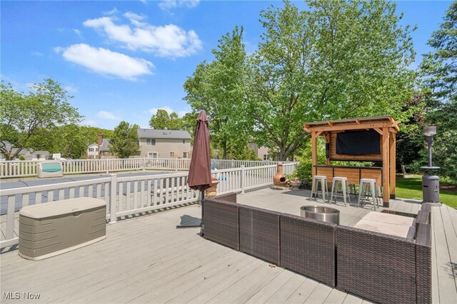 218 Tanglewood Dr, Dalton, OH 44618 - deck featuring fence
