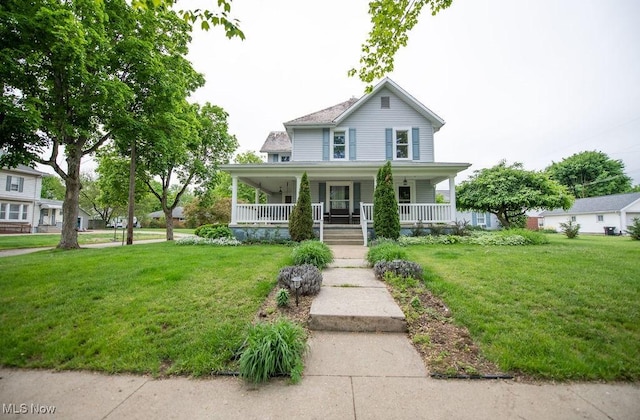 502 W Main St, Malvern, OH 44644 - country-style home featuring a porch and a front lawn