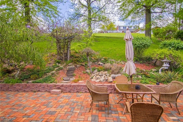 45 S Ridge Dr, Martins Ferry, OH 43935 - view of patio / terrace with outdoor dining area