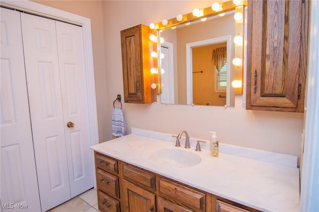 45 S Ridge Dr, Martins Ferry, OH 43935 - bathroom featuring vanity and tile patterned floors