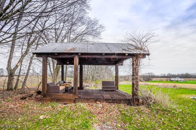 7841 State St NE, Louisville, OH 44641 - view of yard featuring a gazebo
