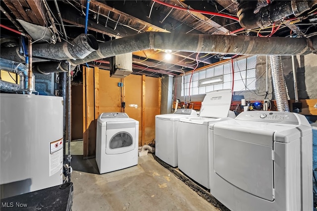 3741 E 146th St, Cleveland, OH 44120 - basement featuring separate washer and dryer and gas water heater