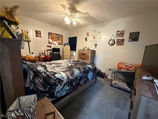 939 S Arch Ave, Alliance, OH 44601 - bedroom with carpet and a ceiling fan