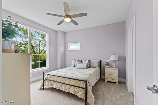 2087 Wynn Rd, Cleveland, OH 44118 - bedroom featuring carpet flooring, baseboards, and a ceiling fan