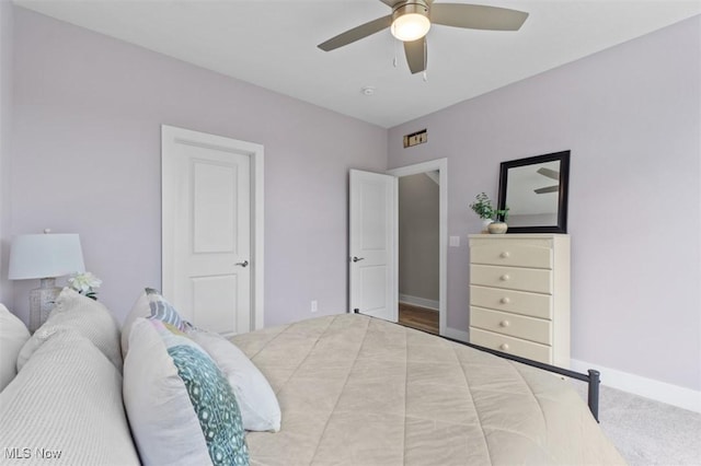 2087 Wynn Rd, Cleveland, OH 44118 - bedroom with baseboards and ceiling fan