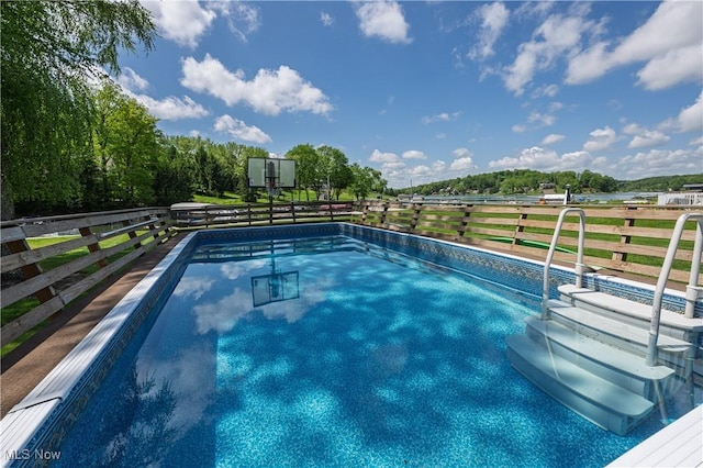 272 Cheyenne Trl, Malvern, OH 44644 - view of pool featuring fence