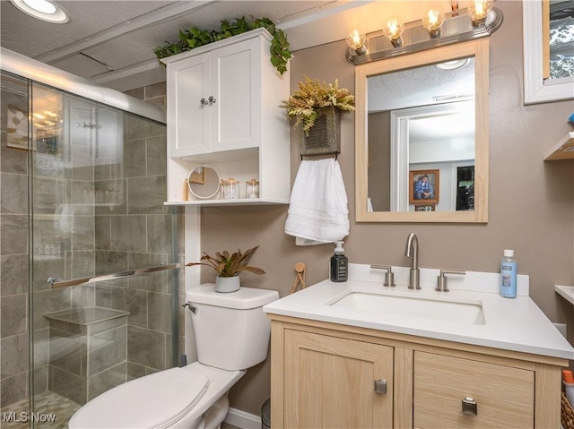 272 Cheyenne Trl, Malvern, OH 44644 - full bath with toilet, a shower stall, and vanity