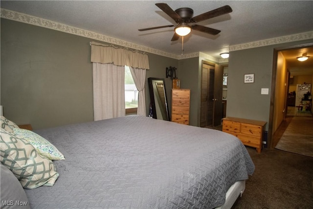6333 Warren Sharon Rd, Oh, OH 44403 - carpeted bedroom featuring a closet and ceiling fan