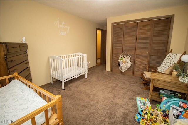 6333 Warren Sharon Rd, Oh, OH 44403 - bedroom with a closet and carpet flooring