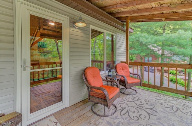 7324 Ferngreen Rd, Carrollton, OH 44615 - view of wooden terrace