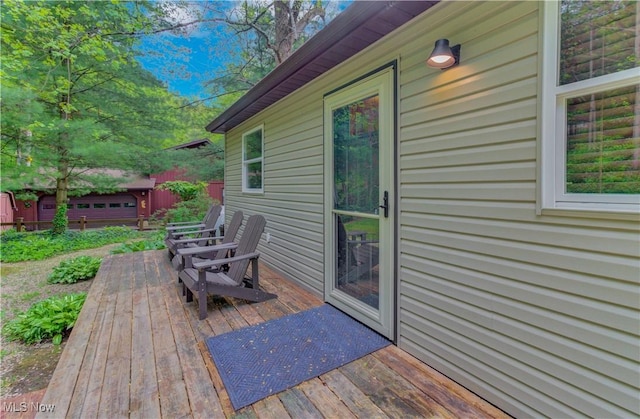 7324 Ferngreen Rd, Carrollton, OH 44615 - view of wooden deck