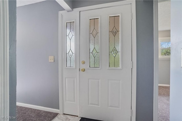 10699 Whippoorwill Rd, Newton Falls, OH 44412 - carpeted entryway featuring baseboards