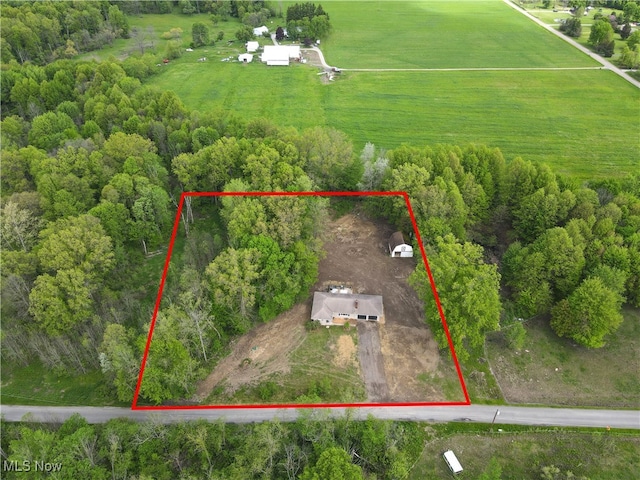 10699 Whippoorwill Rd, Newton Falls, OH 44412 - view of rural area with property boundaries highlighted