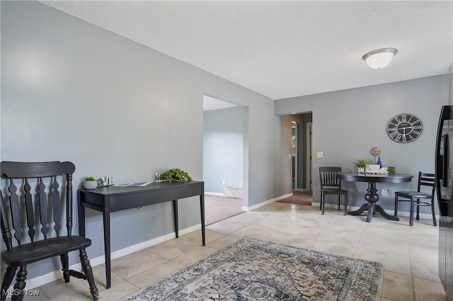 10699 Whippoorwill Rd, Newton Falls, OH 44412 - tiled dining room with baseboards