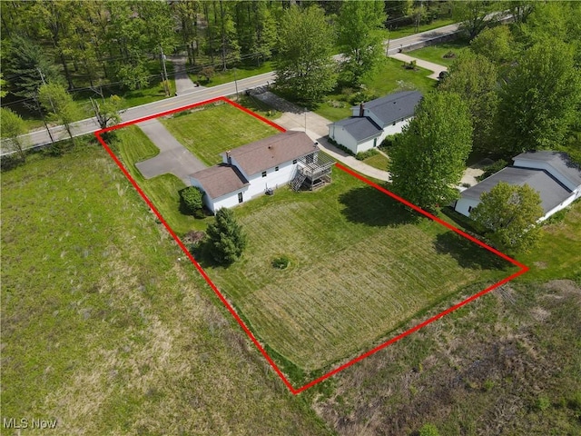 view of subject property featuring property boundaries highlighted