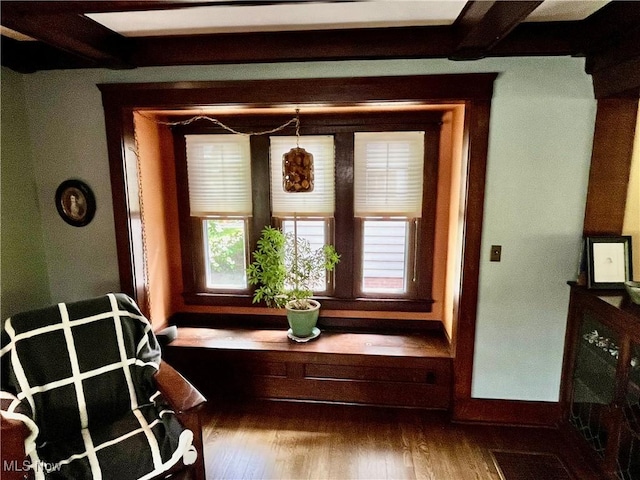 2508 Queenston Rd, Cleveland Heights, OH 44118 - dining space with dark wood-style floors