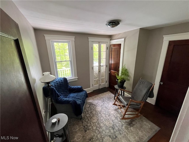 2508 Queenston Rd, Cleveland Heights, OH 44118 - living area with baseboards and wood finished floors