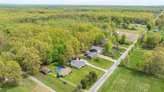4946 Ireland Rd, Rome, OH 44085 - aerial view of property and surrounding area with a heavily wooded area