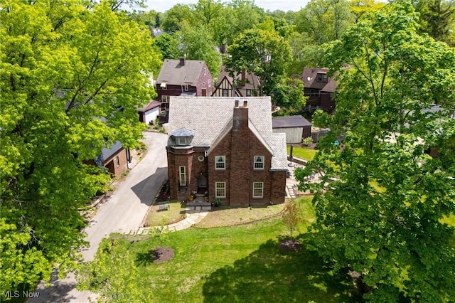 view from above of property