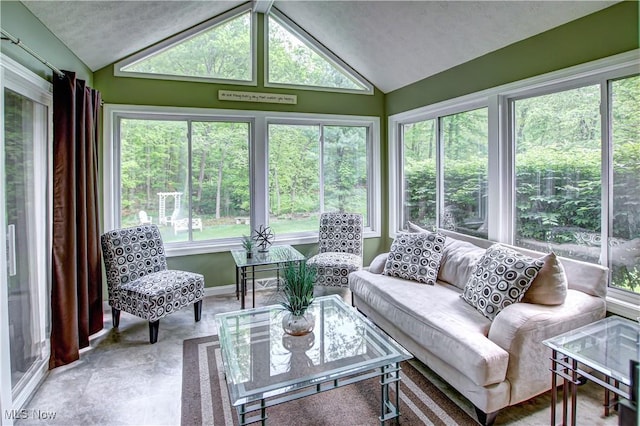 650 Thornhill Ln, Aurora, OH 44202 - sunroom with healthy amount of natural light and vaulted ceiling