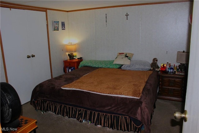 3560 Orchard Unit A-22, Stow, OH 44224 - carpeted bedroom featuring a closet