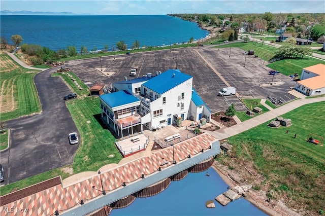 374 Bascule Dr, Lorain, OH 44052 - drone / aerial view of a nearby body of water