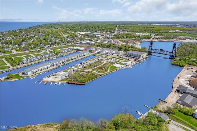 374 Bascule Dr, Lorain, OH 44052 - drone / aerial view of a nearby body of water