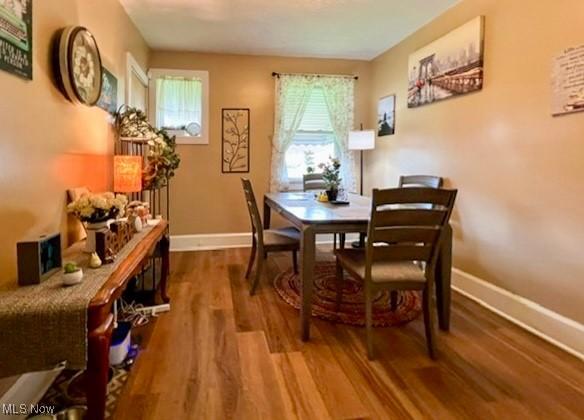 39 Wayne St, Niles, OH 44446 - dining room with baseboards and wood finished floors