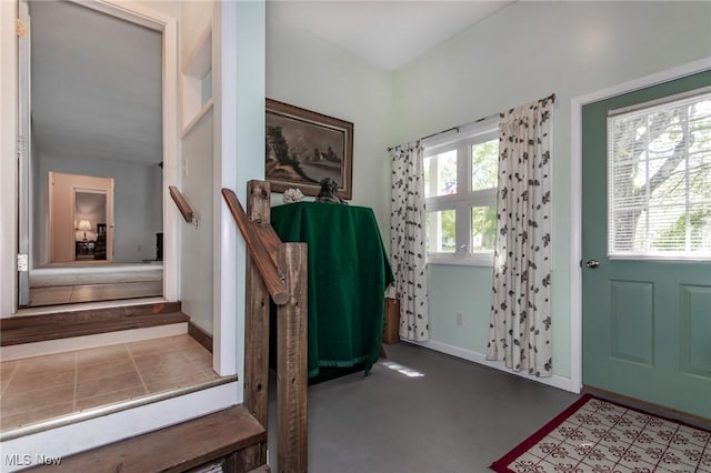 13970 E Willard Rd, Novelty, OH 44072 - entryway with finished concrete floors and baseboards