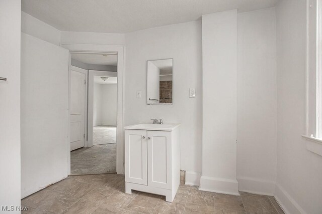 408 Bacon, Akron, OH 44320 - bathroom with vanity and baseboards