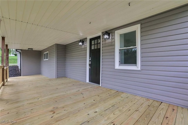 35 W 5th St, Dresden, OH 43821 - deck featuring a porch