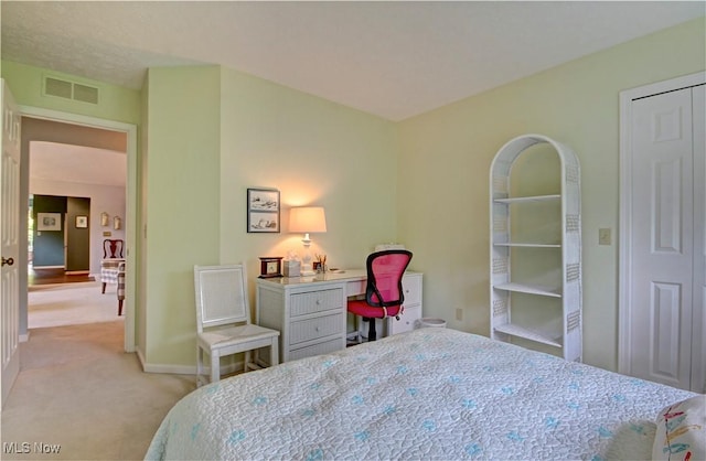 401 Bounty Way, Avon Lake, OH 44012 - bedroom with light carpet, baseboards, and a desk