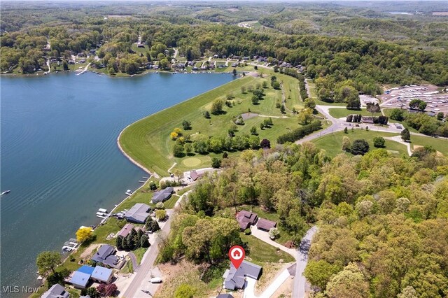 26 Oneida Trl, Malvern, OH 44644 - aerial view of property's location with a large body of water and a forest