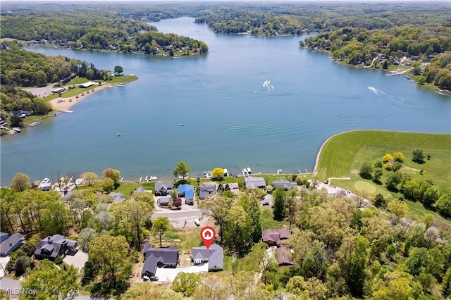 26 Oneida Trl, Malvern, OH 44644 - aerial view of a nearby body of water and a forest