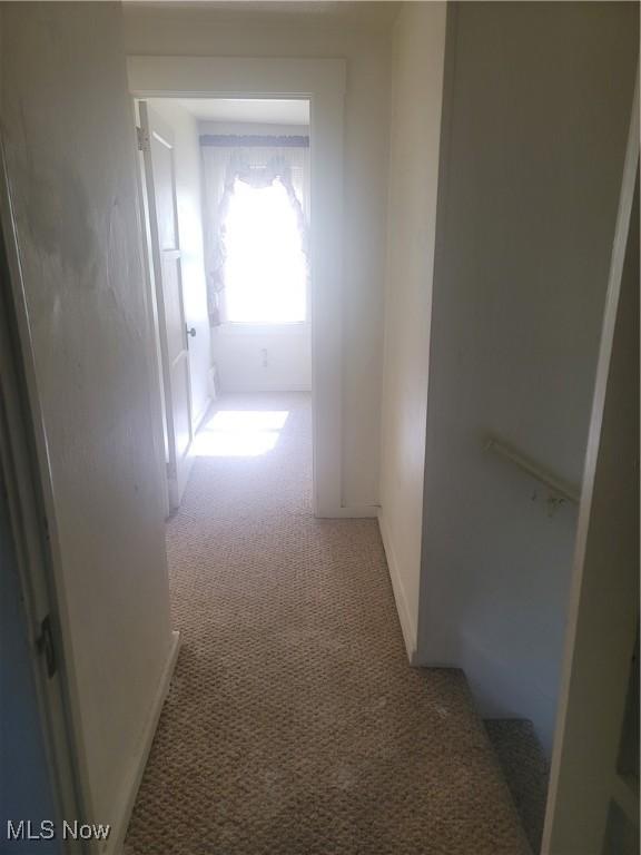 9788 E River Rd, Elyria, OH 44035 - hall with carpet and baseboards