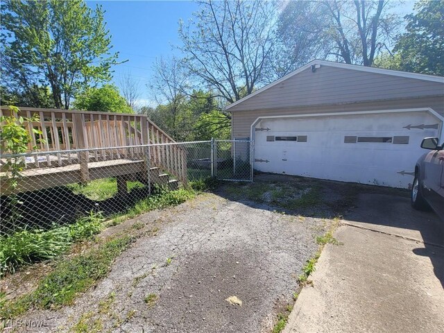 9788 E River Rd, Elyria, OH 44035 - view of detached garage