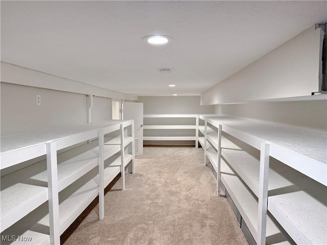 view of storage area