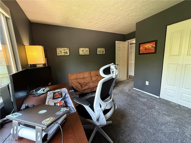 35263 S Turtle Trl Unit D, Willoughby, OH 44094 - carpeted office space featuring baseboards and a textured ceiling