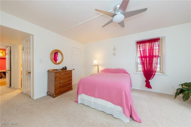 13710 Shaker Blvd Unit 405, Cleveland, OH 44120 - carpeted bedroom with a ceiling fan and baseboards