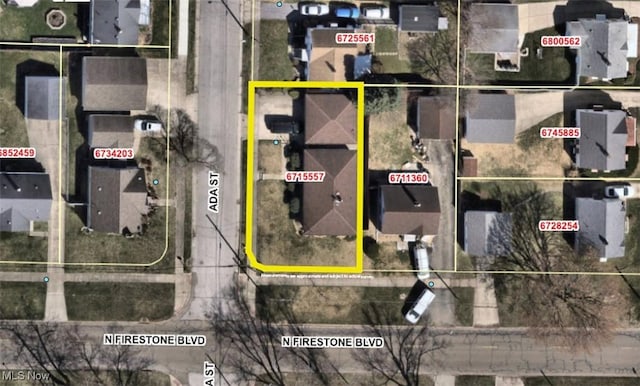 1217 Ada St, Akron, OH 44306 - map of property location
