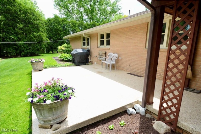 2724 Spitler Rd, Poland, OH 44514 - view of patio featuring grilling area