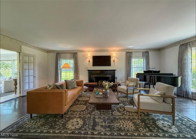 22099 Shaker Blvd, Shaker Heights, OH 44122 - living room featuring wood finished floors and a fireplace