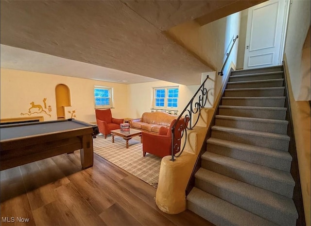 22099 Shaker Blvd, Shaker Heights, OH 44122 - playroom featuring wood finished floors and billiards table