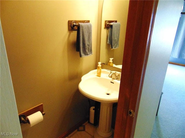 bathroom with a sink