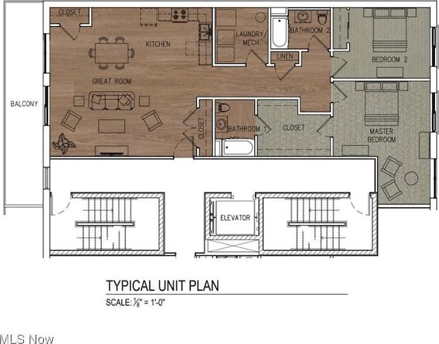 1115 Main St Unit 4B, Wheeling, WV 26003 - floor plan / room layout