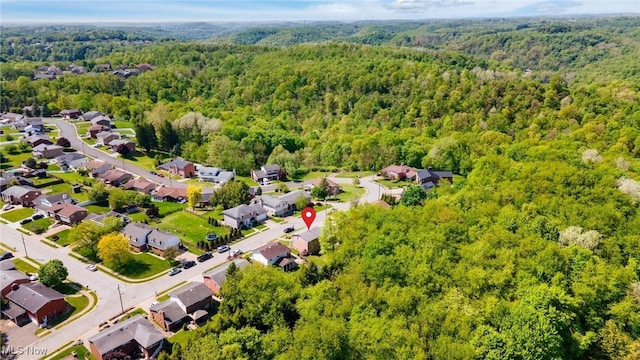 128 E Circle Dr, Weirton, WV 26062 - aerial perspective of suburban area with a forest